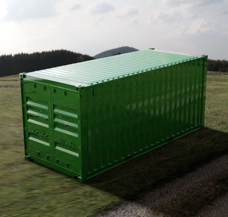 20ft ISO Shipping Container 3D CAD Model